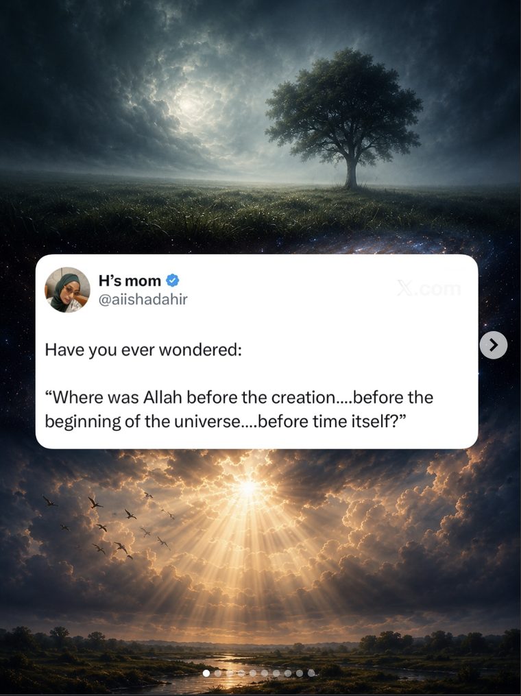 Have you ever wondered: where was Allah before creation — before the stars, before time itself?
