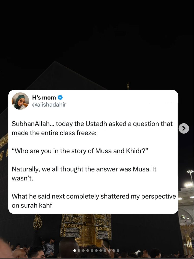 Today the Ustadh asked a question that made the entire class freeze.