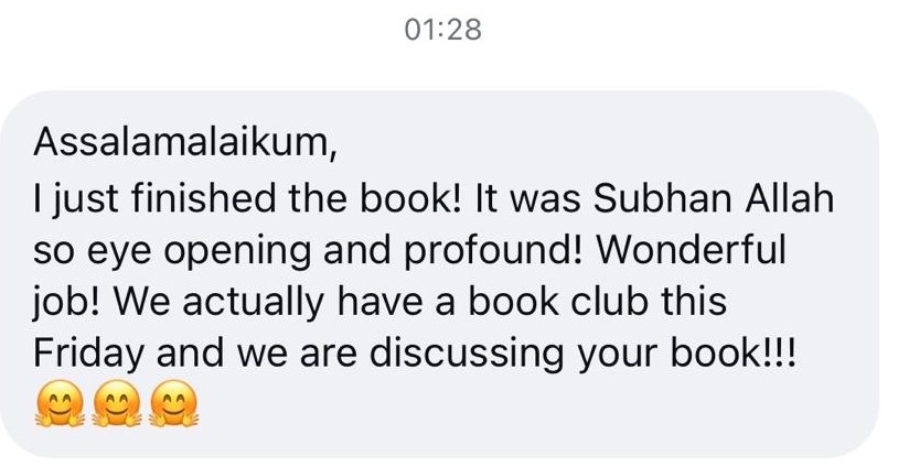 Message from a reader, via Instagram